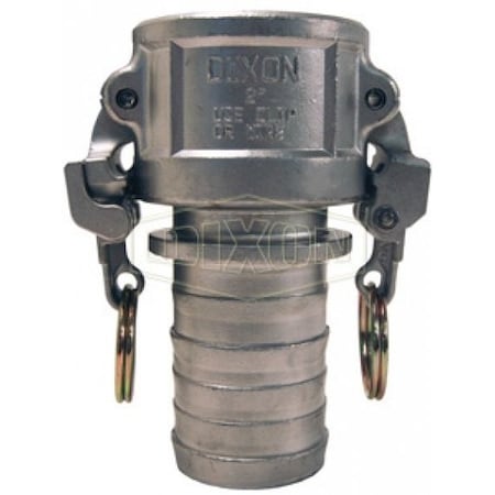 Dixon Boss-Lock Type-C Cam and Groove Coupler with Collar, 1 in Nominal, 316 SS, Domestic RC100CEZ